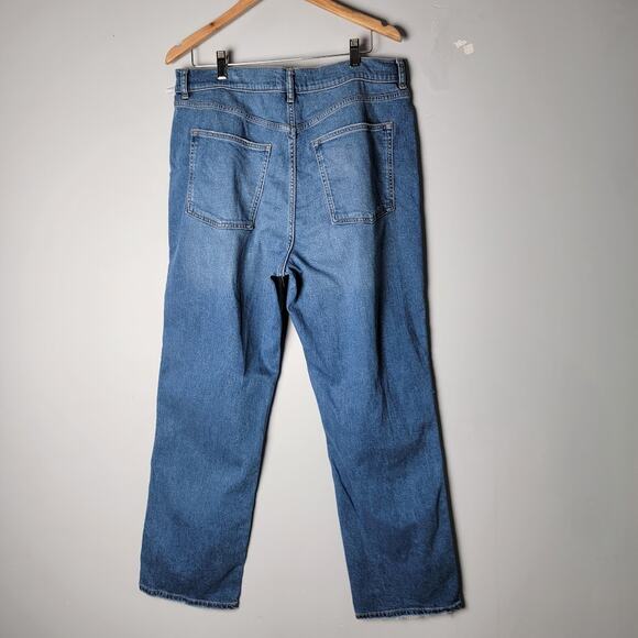 Warp Weft ASE Aspen Pitkin Straight Jeans Women 14/32 Light Wash Denim Eco - Picture 5 of 11